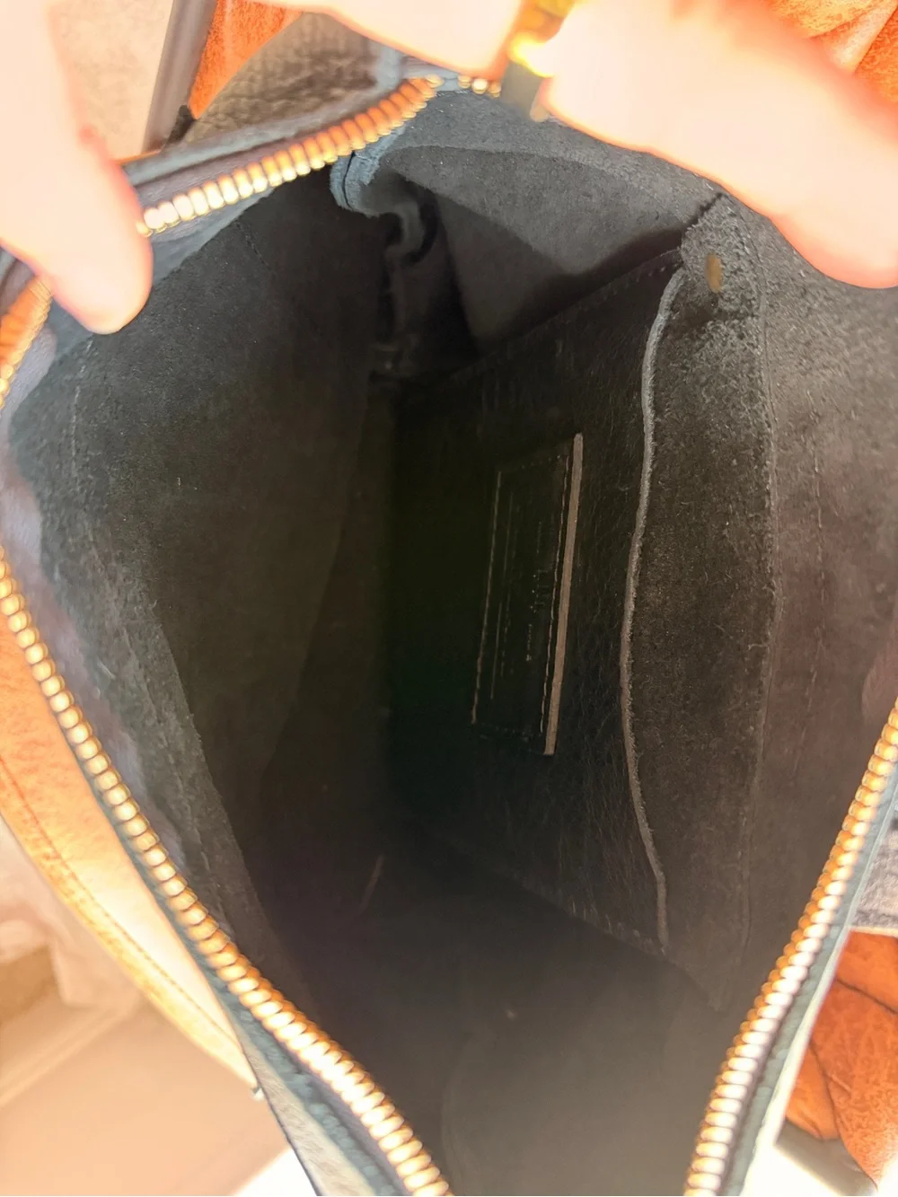 Portland Leather Pebbled Black Tote Backpack